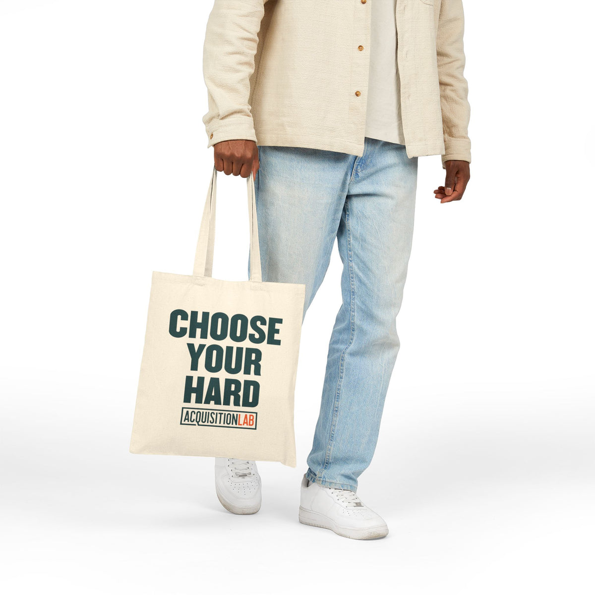 Cotton Canvas Tote Bag - Choose Your Hard