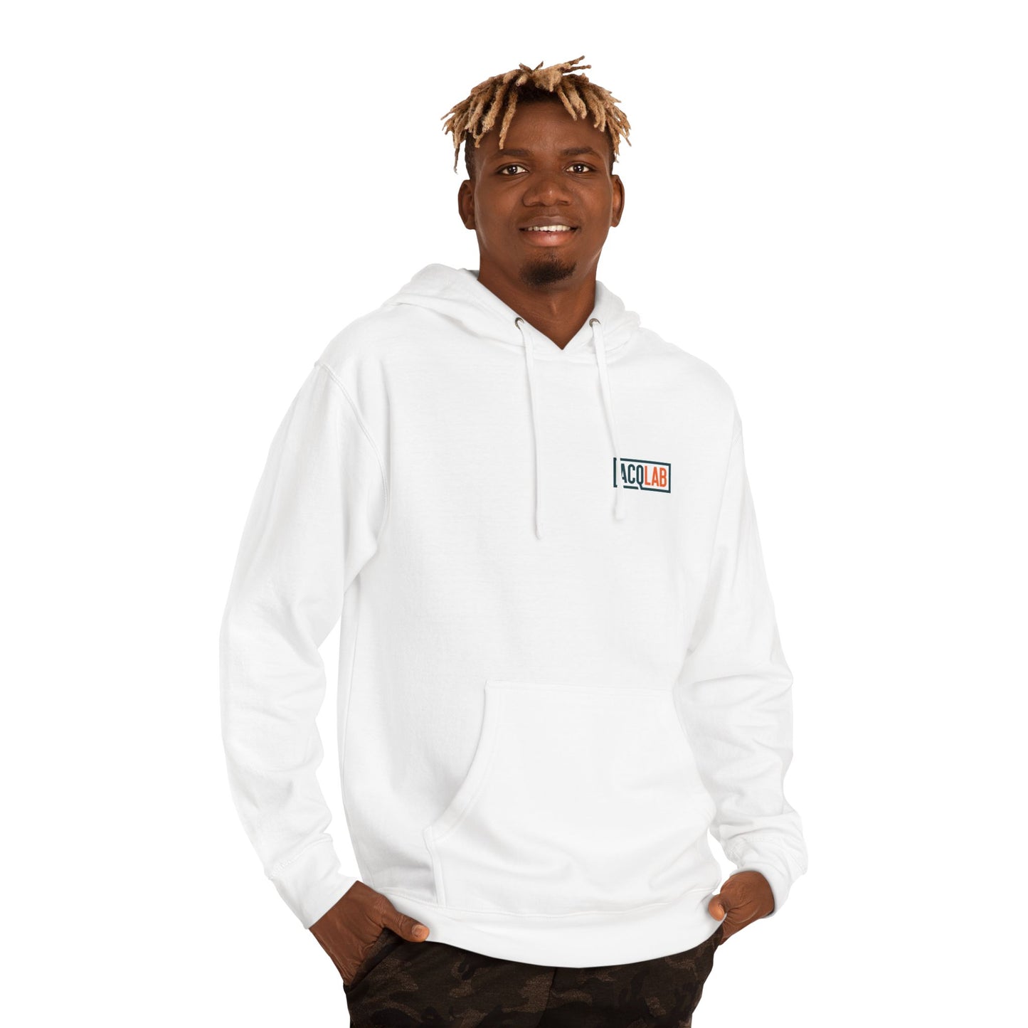 Unisex Hooded Sweatshirt - White Choose Your Hard