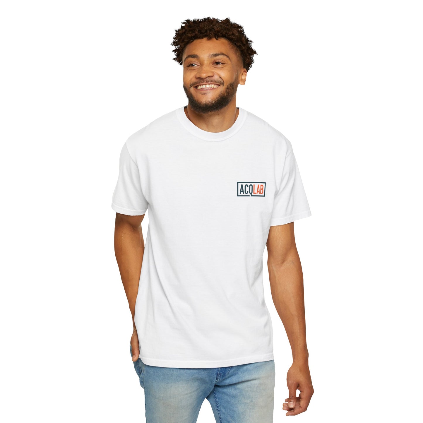 Unisex Garment-Dyed T-shirt - White Take the Hidden Path